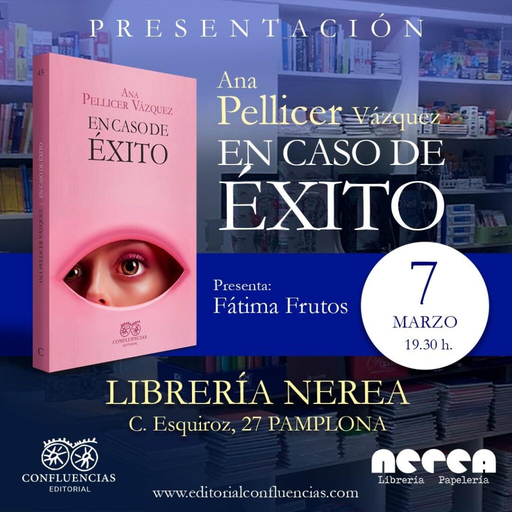 424898800 1141127833872411 3740359886831817302 n Librería y Papelería Nerea | Pamplona En caso de éxito. Presentación de libro.